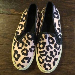 COACH slip-on leopard print sneakers, size 5, brand new